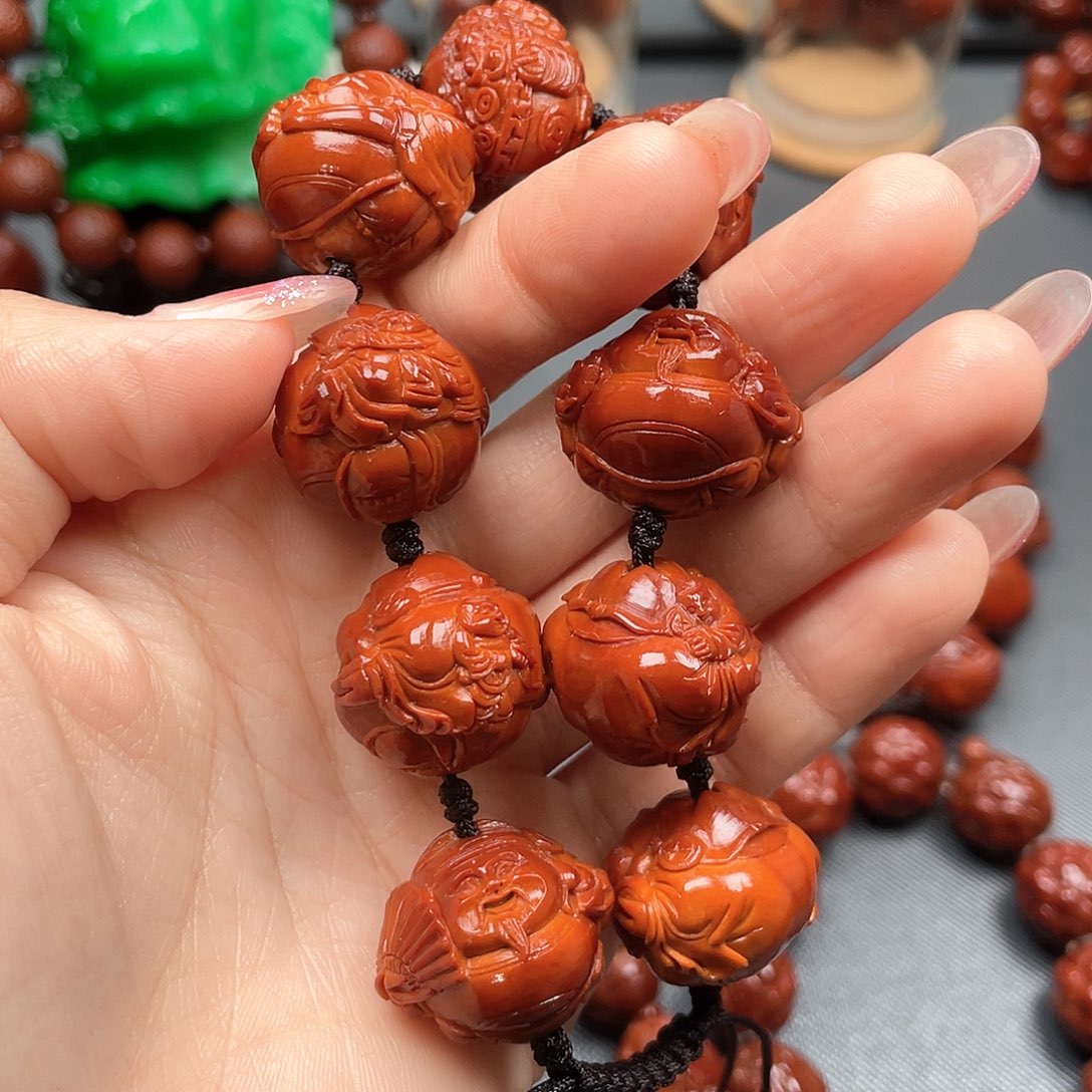 海***在手串橄榄核财神手串