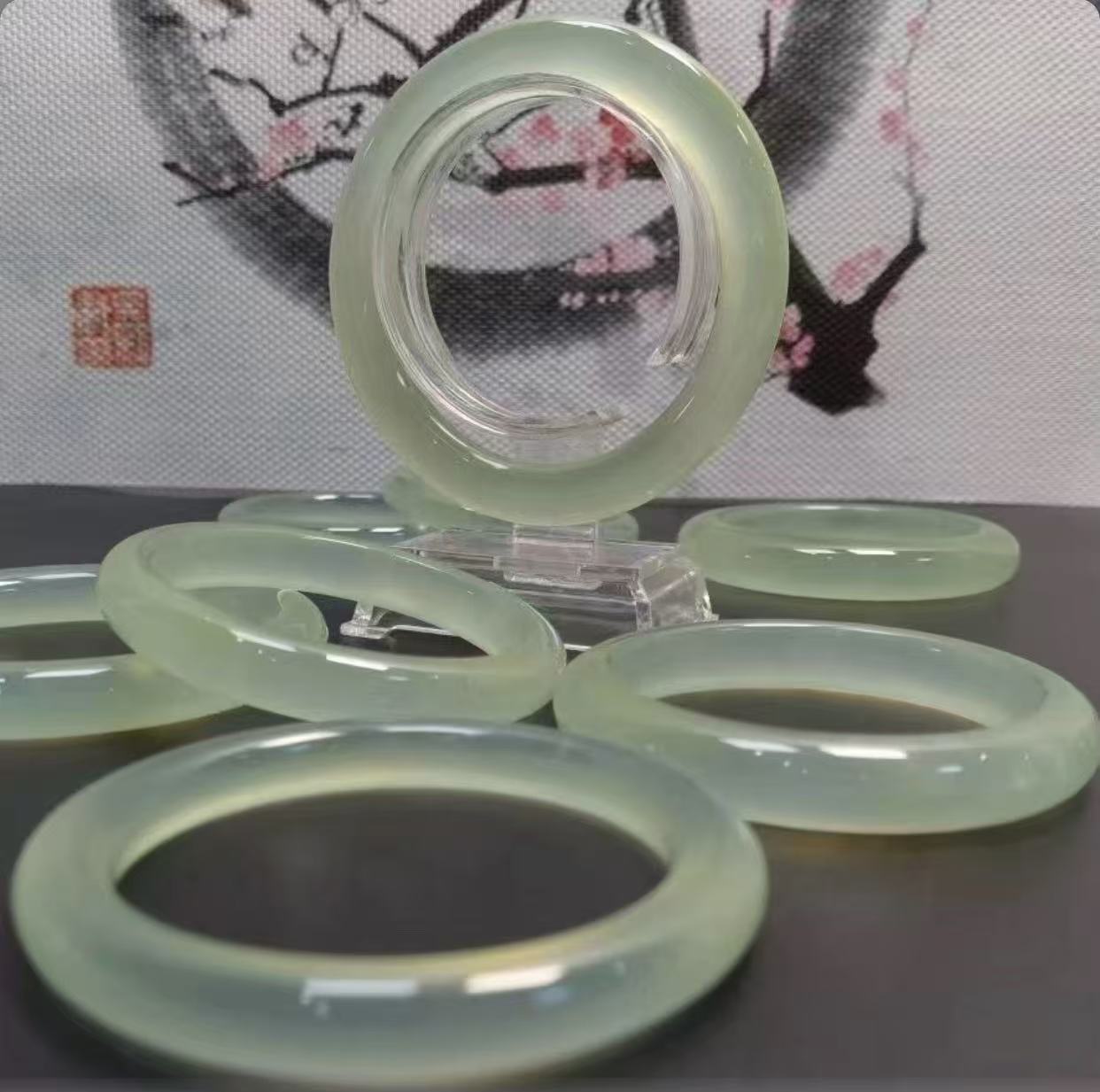 《抖音质检》纯天然A货冰透手镯+手串多样性发其一LX"