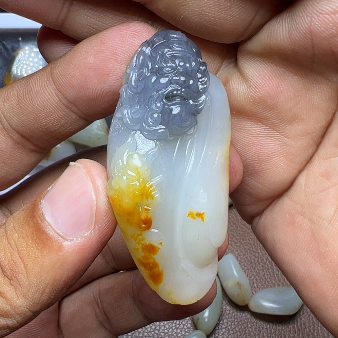 和田玉未镶嵌吊坠(不含链)