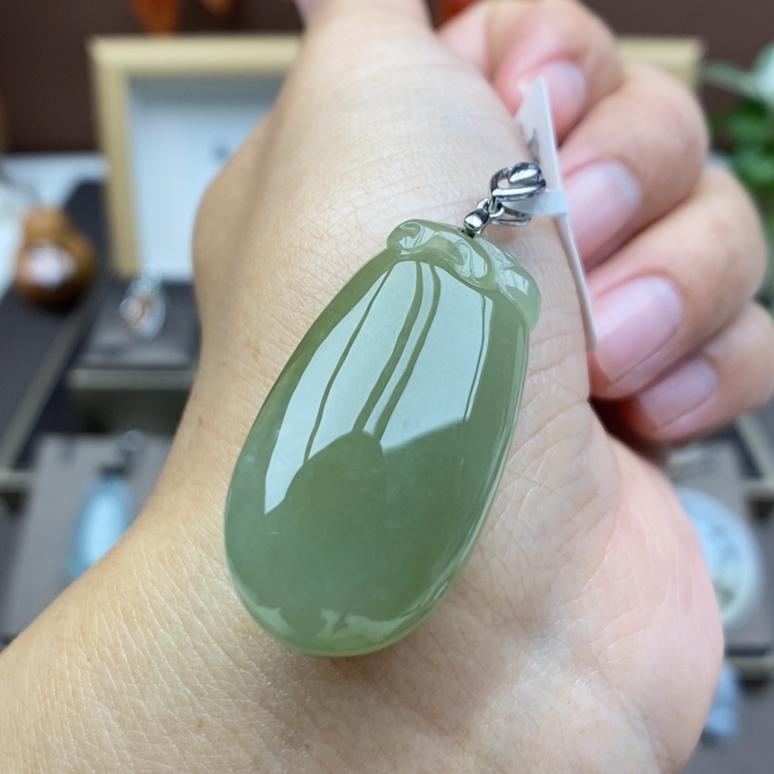 【闪购商品】颈饰银S925镶嵌翡翠17