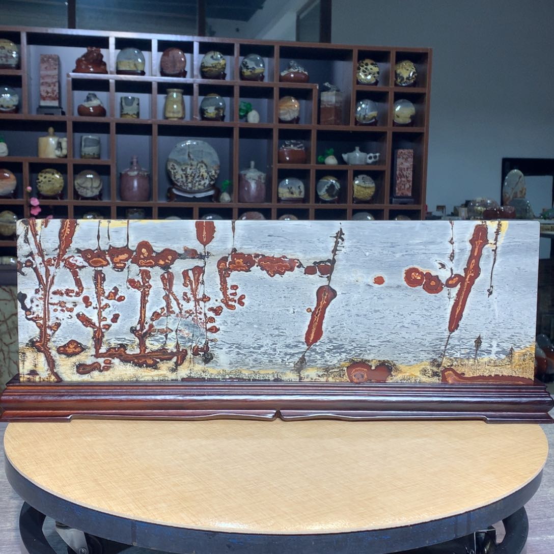 紫砂，广西国画石摆件，收藏观赏