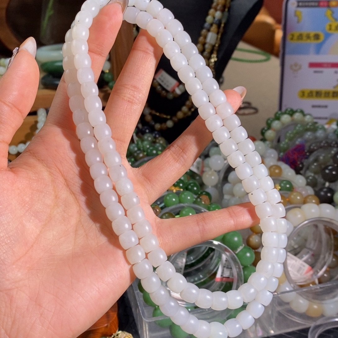 和田玉未镶嵌手链