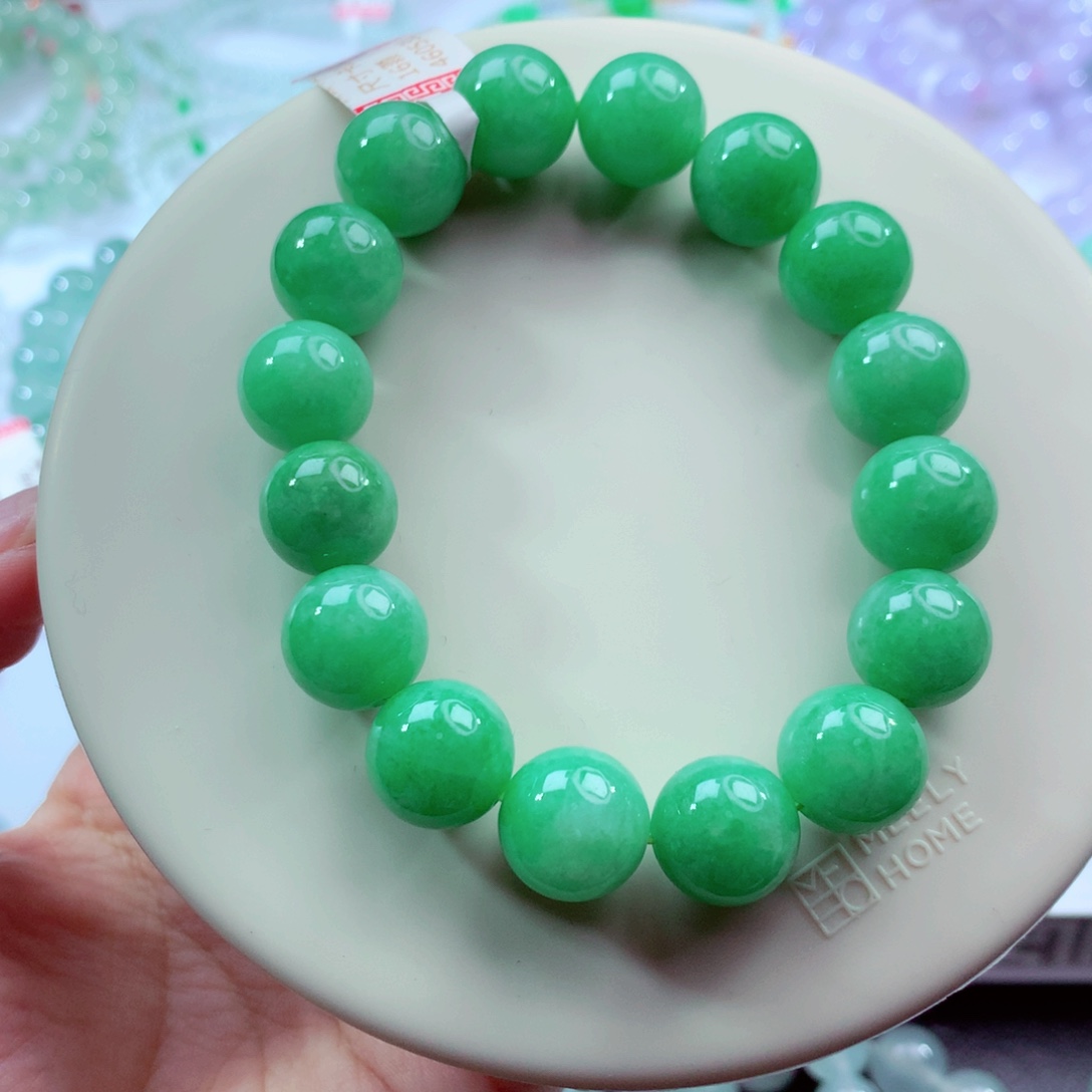 翡翠未镶嵌手链卡12.8