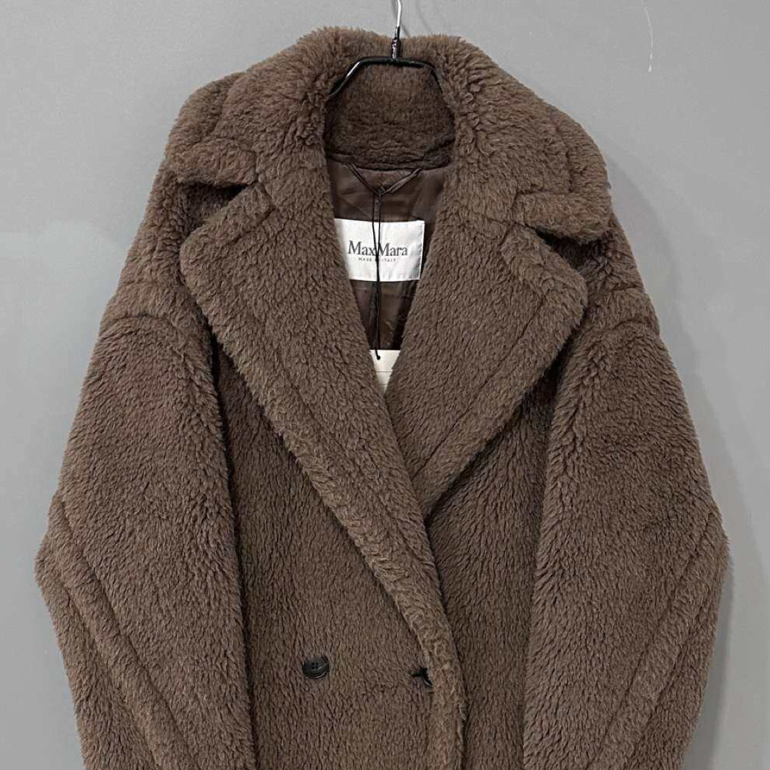 99新 MaxMara 棕咖色泰迪大衣/xs码/21319