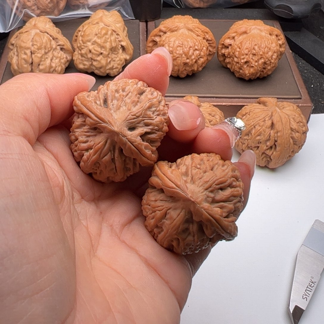 文玩核桃把件莲花35