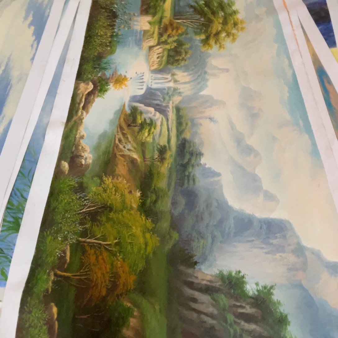 油画小*爱油画作品欣赏90.220画芯