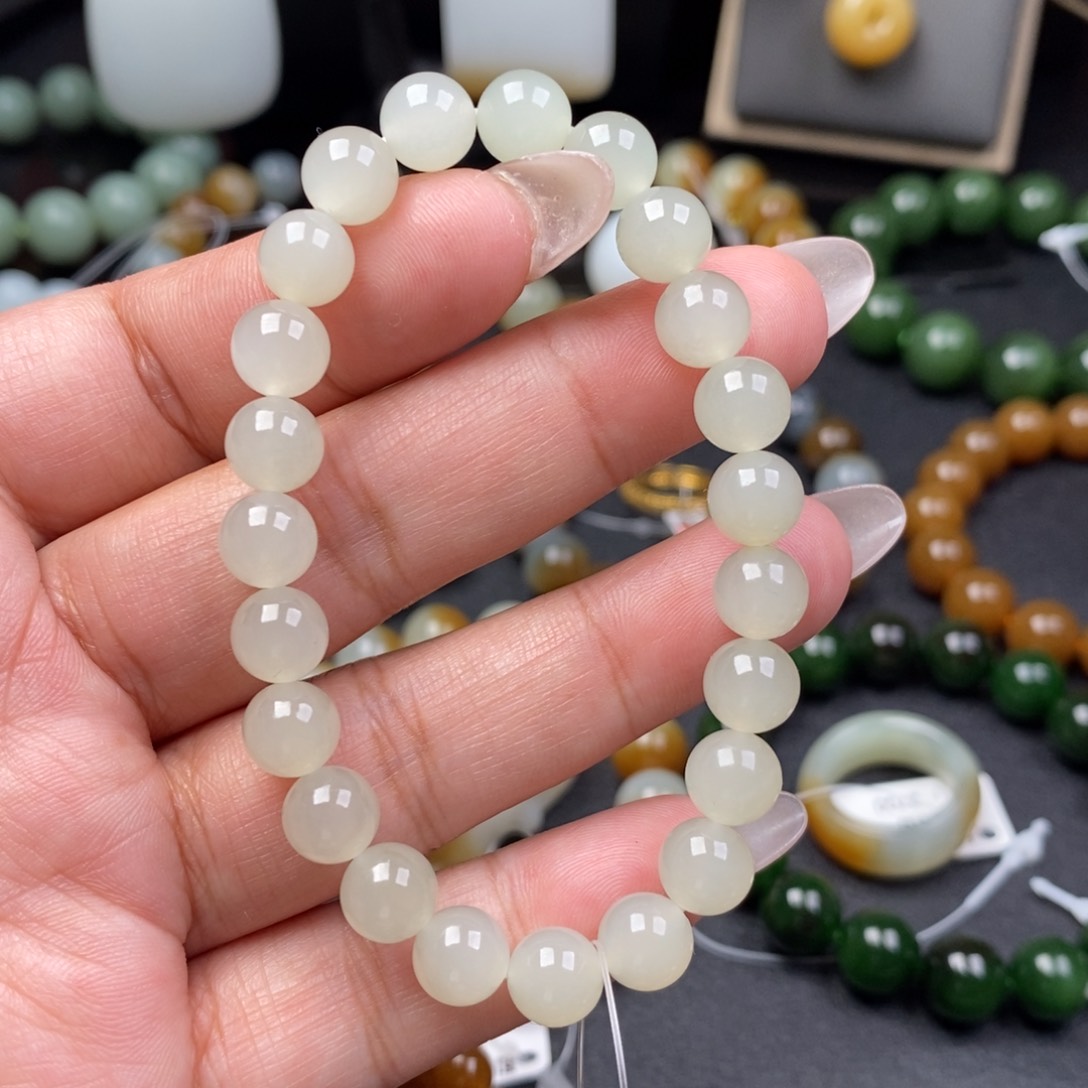 和田玉手串未镶嵌