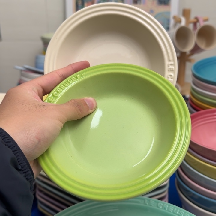 瓷片微瑕2个6英寸接骨碟