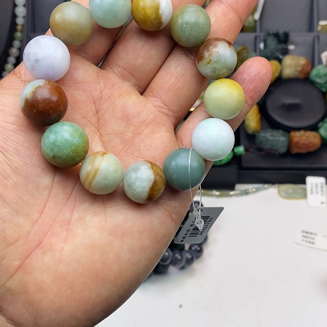 翡翠手串未镶嵌多宝