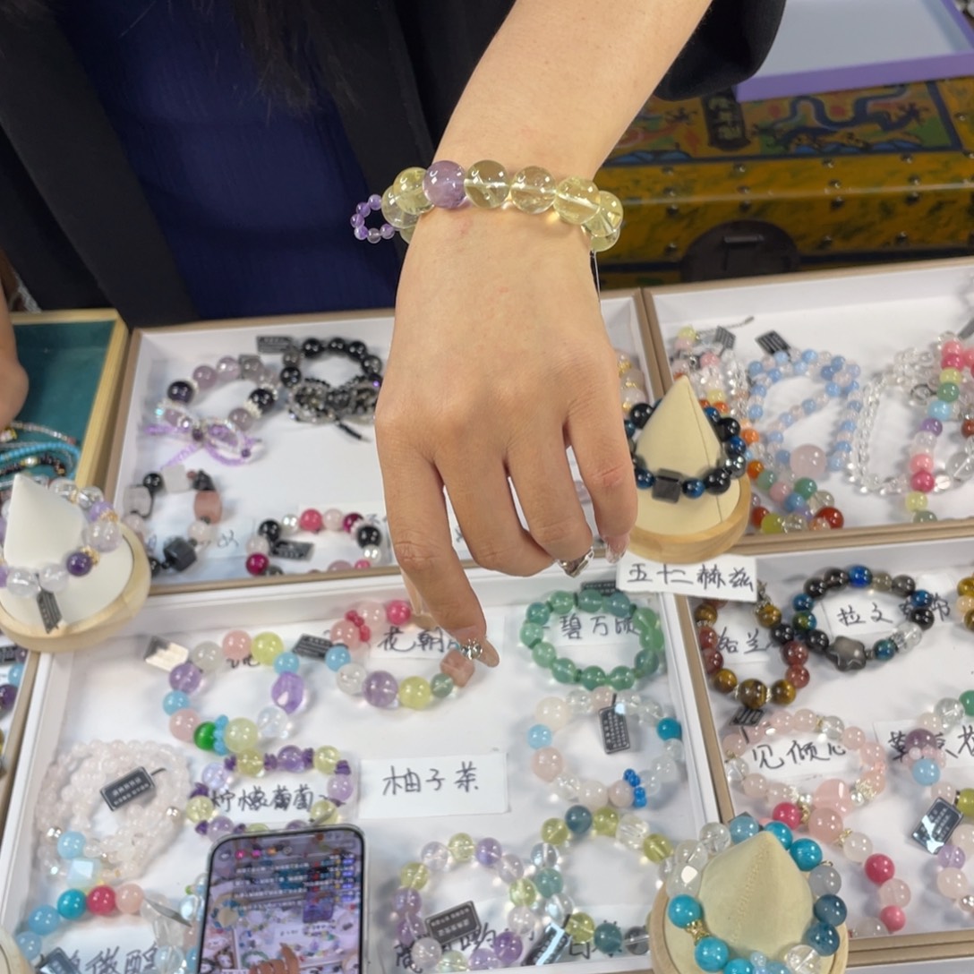 水晶手链银S925镶嵌