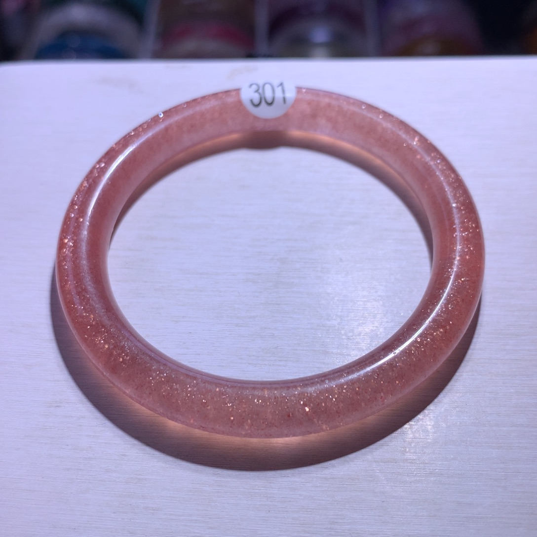 手镯银S925镶嵌水晶红草莓52.8圈301