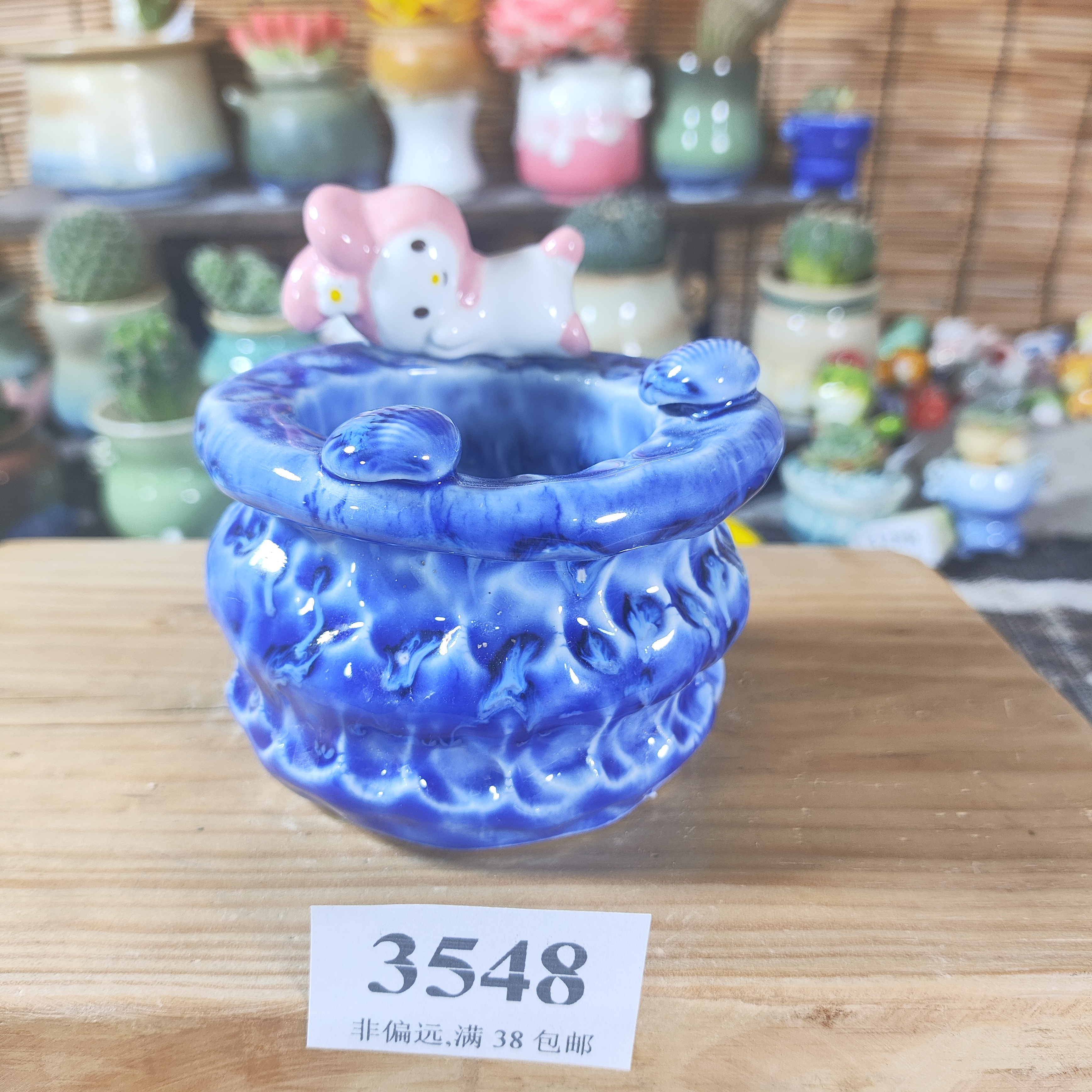 口6高6，3548手工创意多肉花盆摆件迷你多景德镇纯手工制做