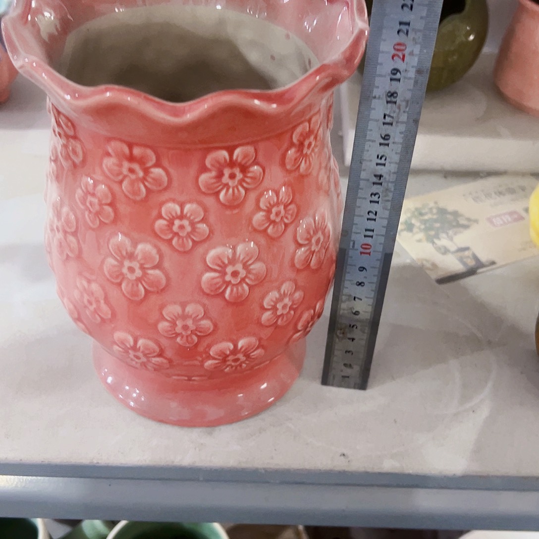 有孔，外贸尾单陶瓷花盆凑单10米包邮