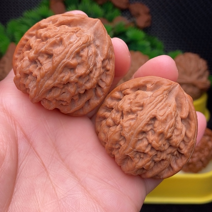 吊坠文玩核桃红锦鲤42.6精修