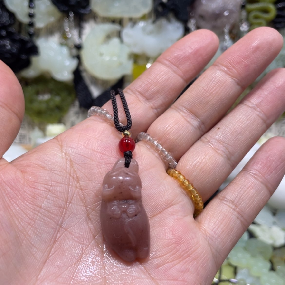 【闪购商品】岫玉颈饰未镶嵌87吊坠