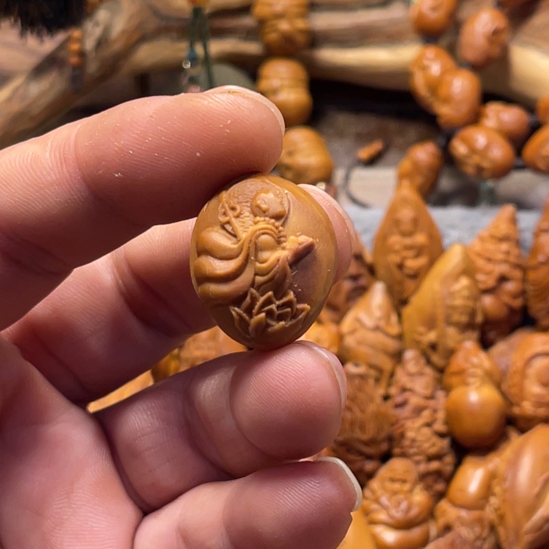 橄榄核手串/手链浮雕无相273