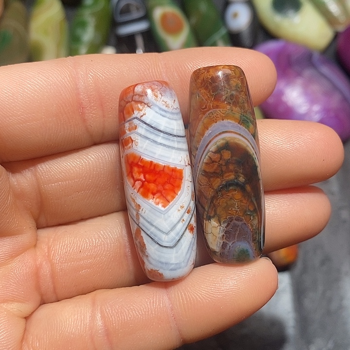 无***归玛瑙/玉髓合金颈饰