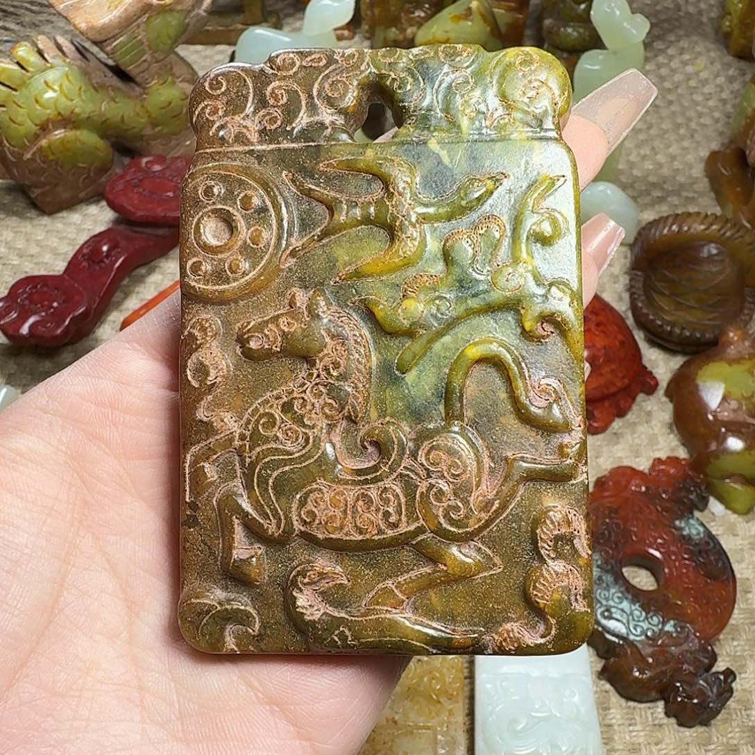 白玉菩提吊坠挂件