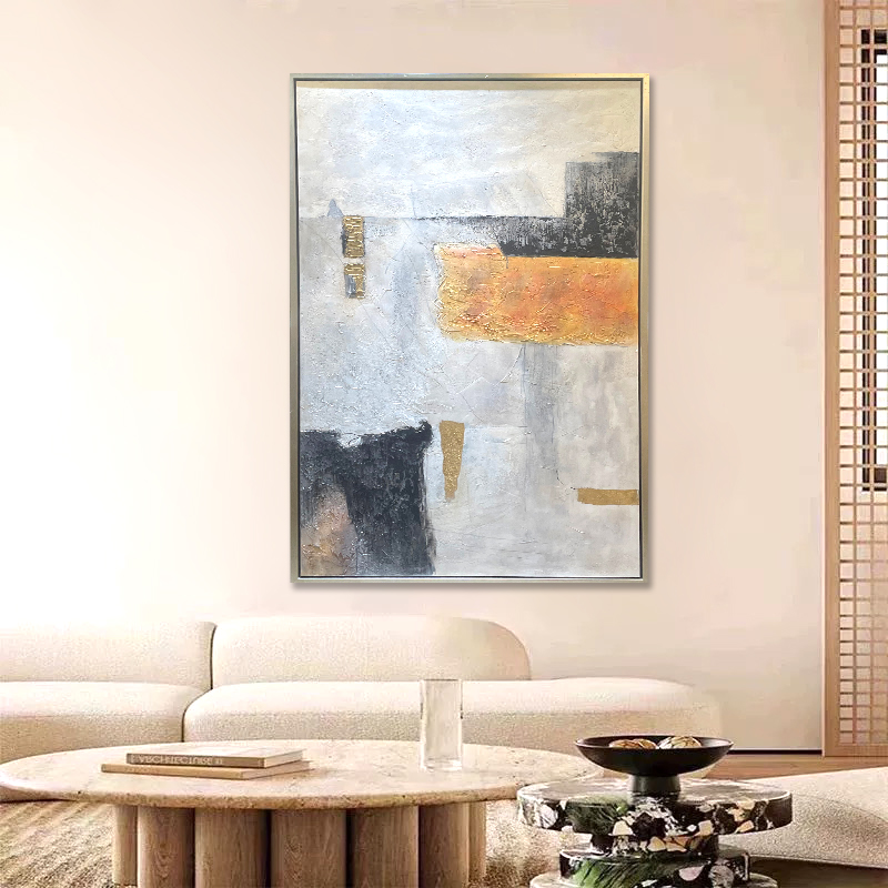 遇听《心想事橙》奶油风格纯手绘油画【不包安装】【所有尺寸都属定制】