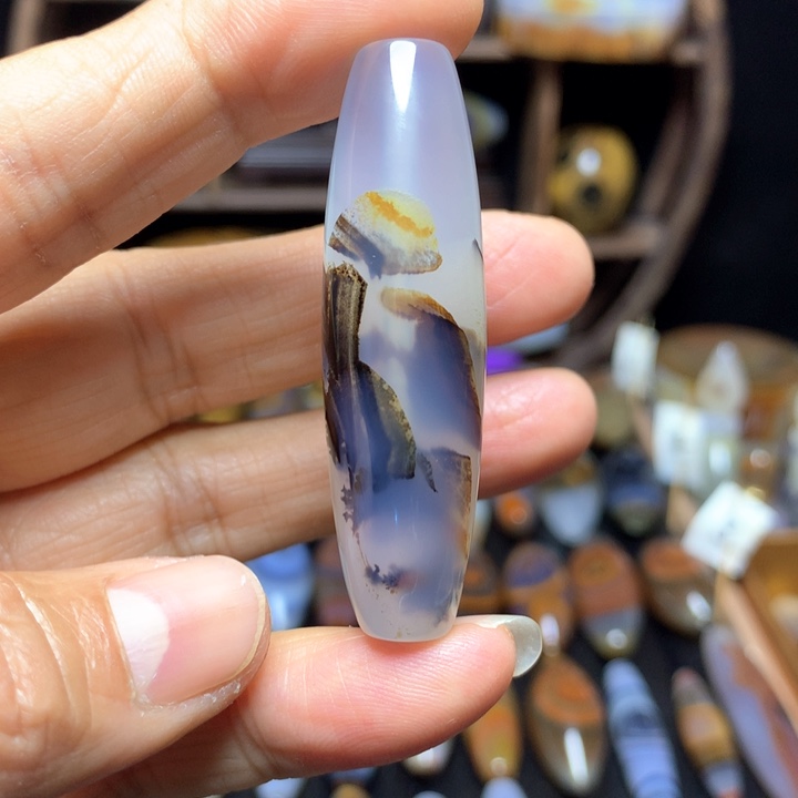 未镶嵌颈饰玛瑙/玉髓白