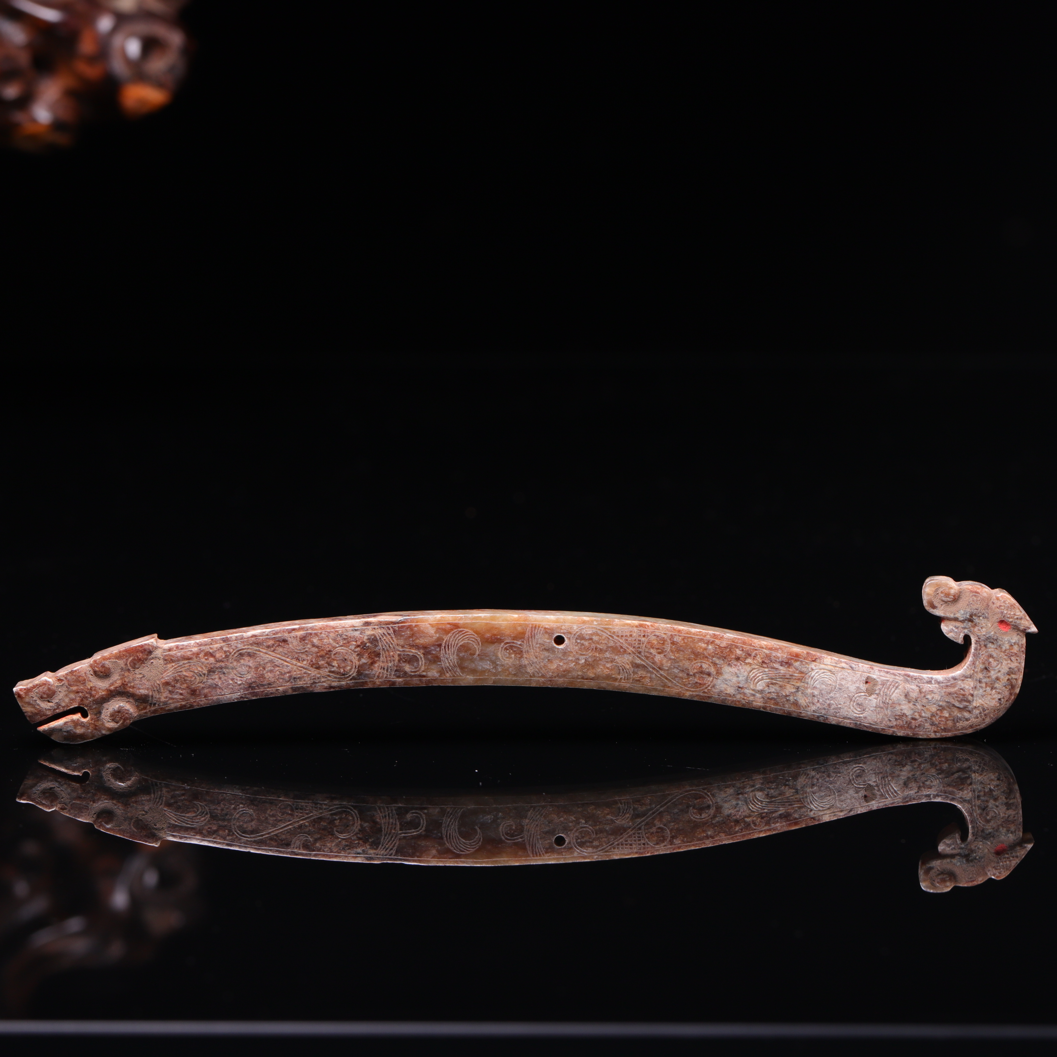 明代和田玉龙纹玉佩