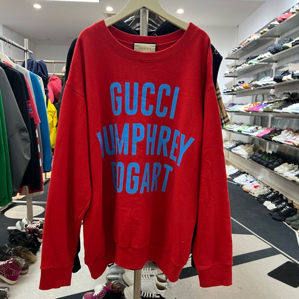 95新 GUCCI/古驰 红蓝串标logo长袖 M码