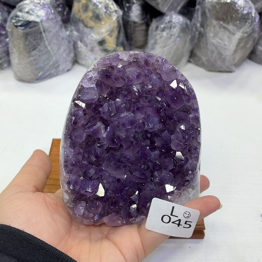 未镶嵌水晶摆件天然紫水晶
