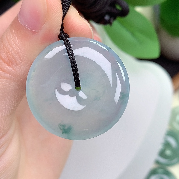 颈饰未镶嵌翡翠平安扣 31.3-6.0mm