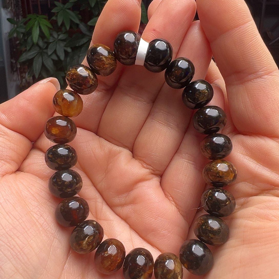 琥珀未镶嵌裸石抚顺琥珀10340十一