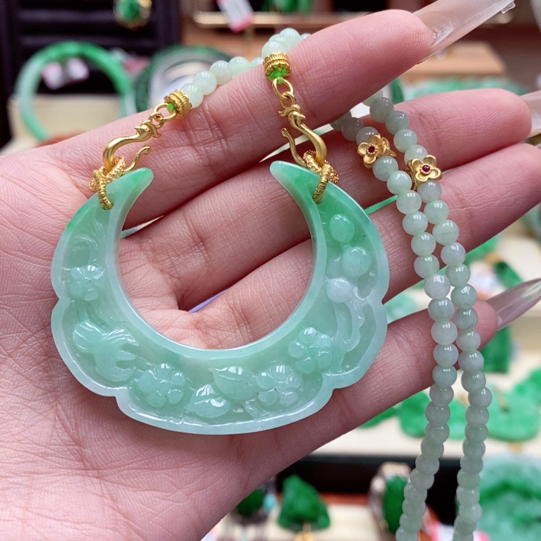 颈饰未镶嵌翡翠翡翠吊坠