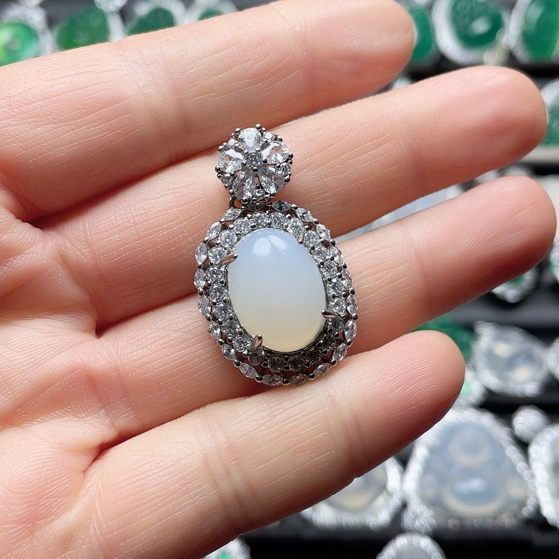 玛瑙/玉髓挂件合金