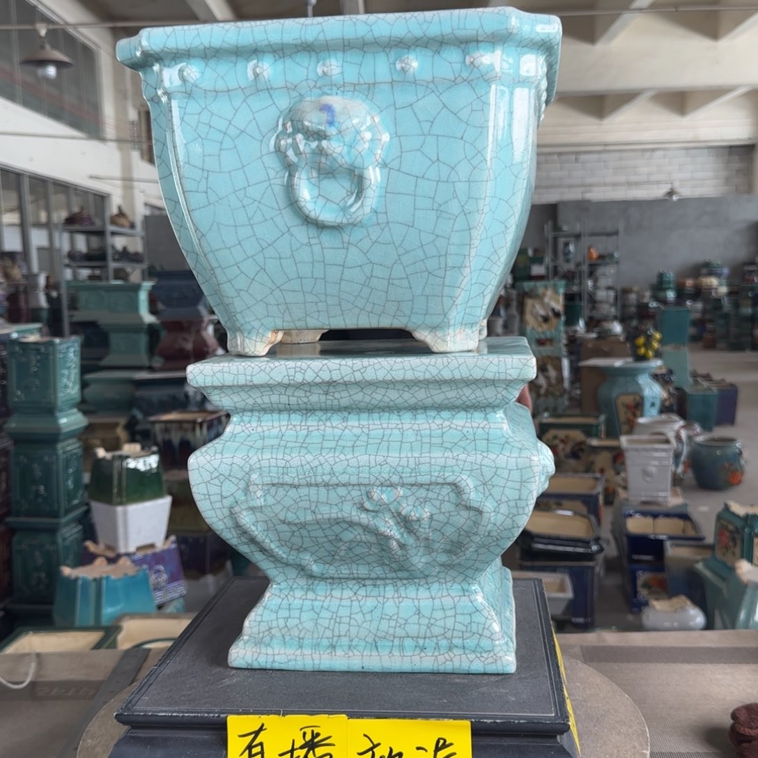 陶。一风堂石湾花盆 微瑕