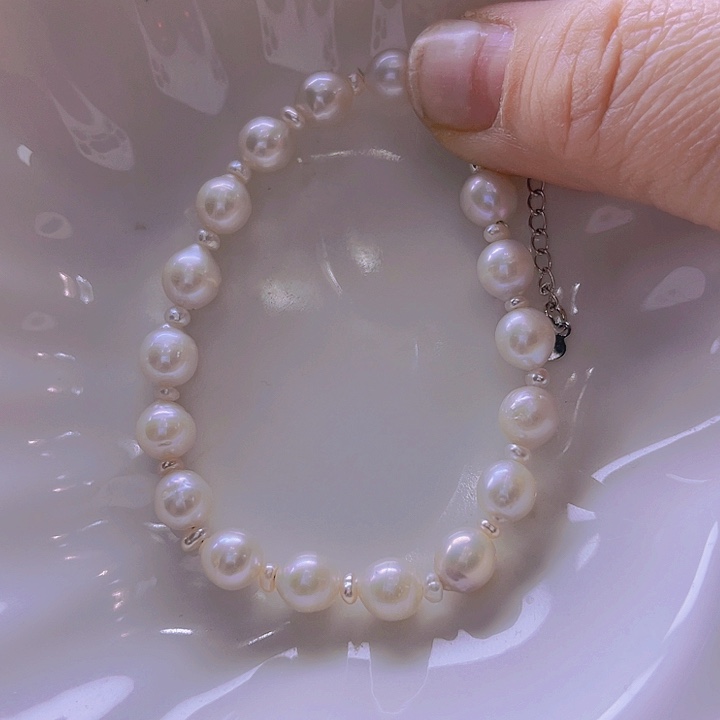 淡水珍珠颈饰合金