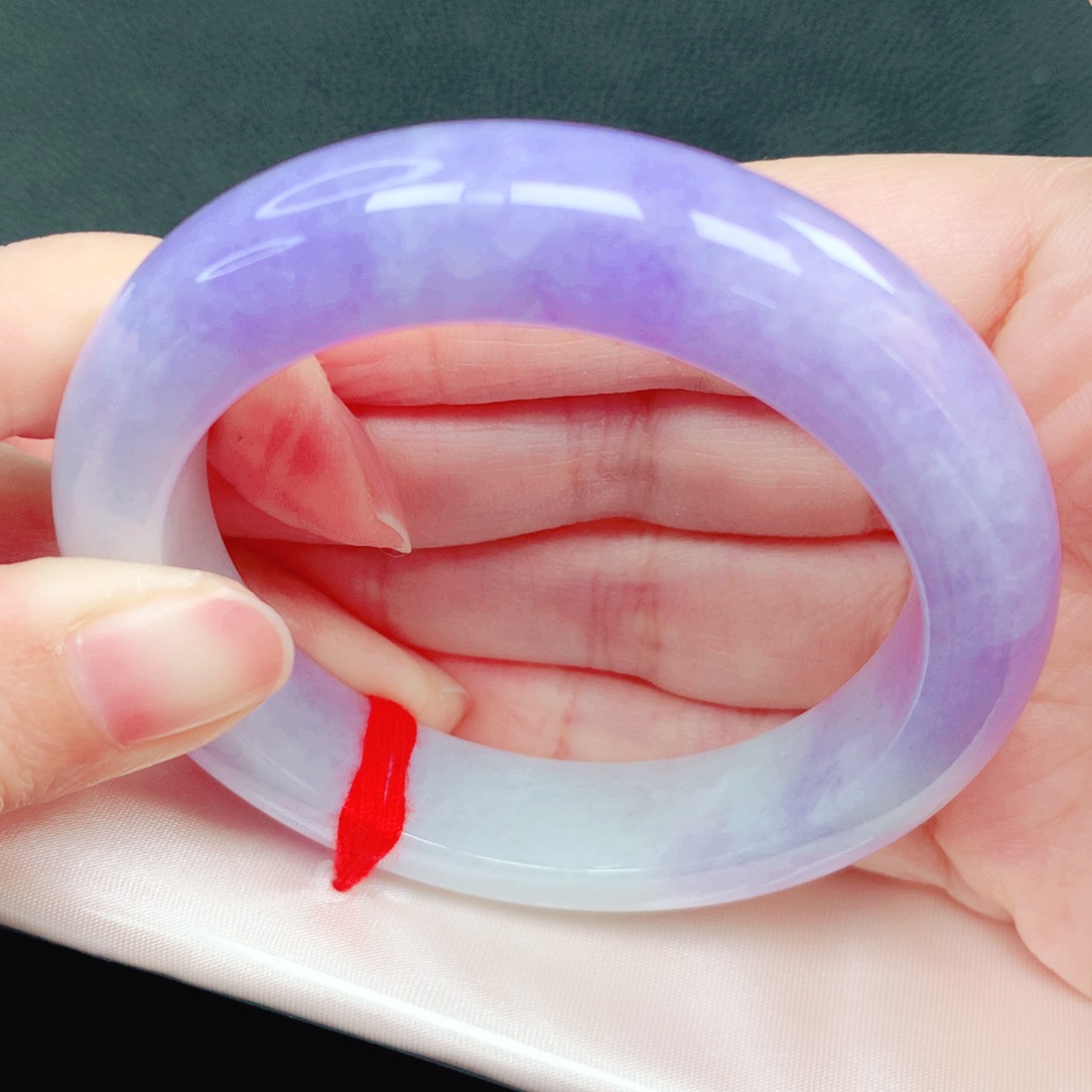 翡翠未镶嵌手镯54圈