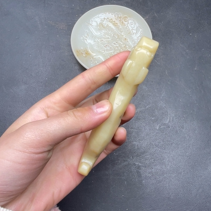 白玉菩提吊坠摆件