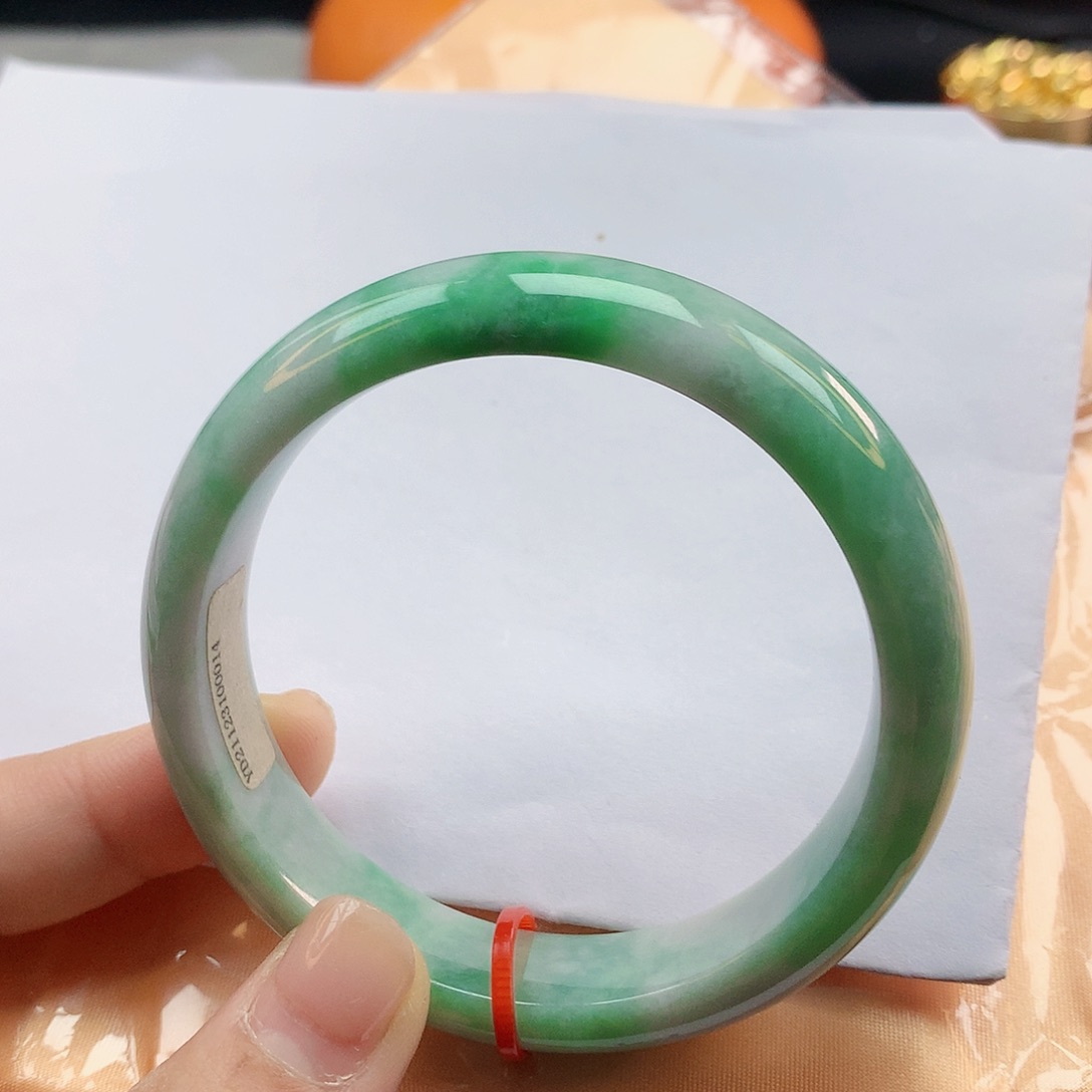 翡翠手镯未镶嵌57圈100014