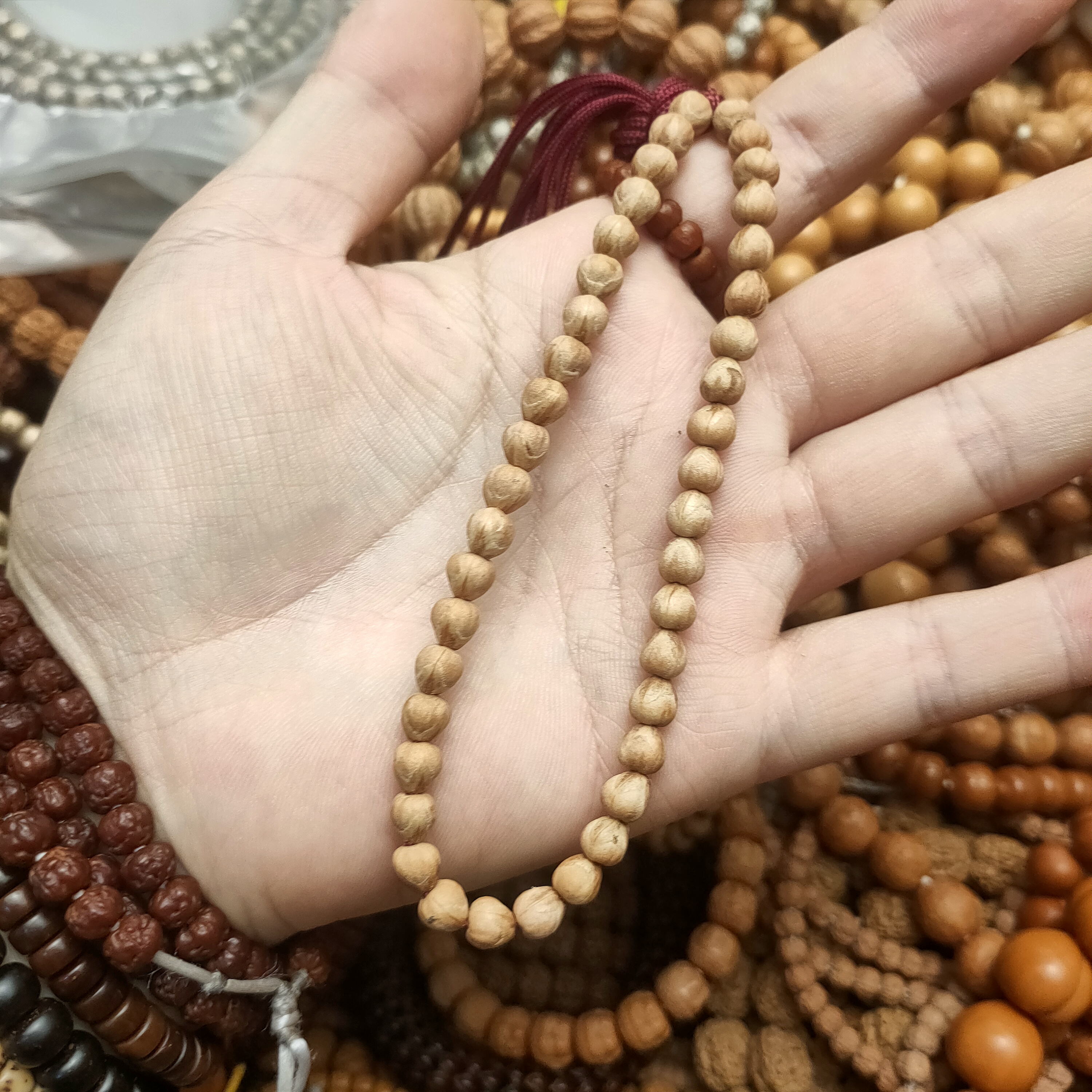 直播专享（原桩百香小金豆单圈5-6mm左右）热枕南瓜桩百香手持