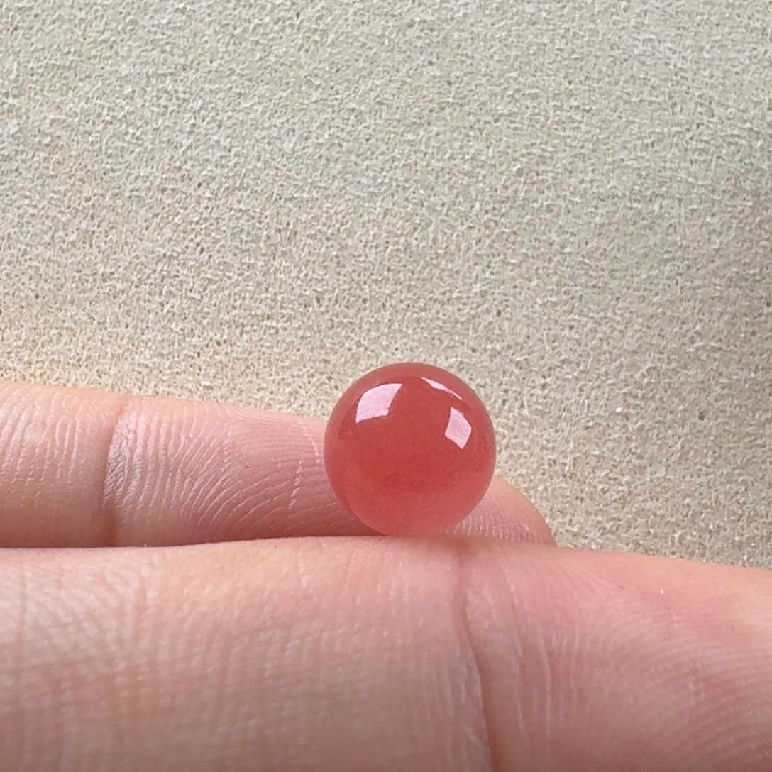小***鱼南红玛瑙未镶嵌冰粉圆珠8.7福利不退换