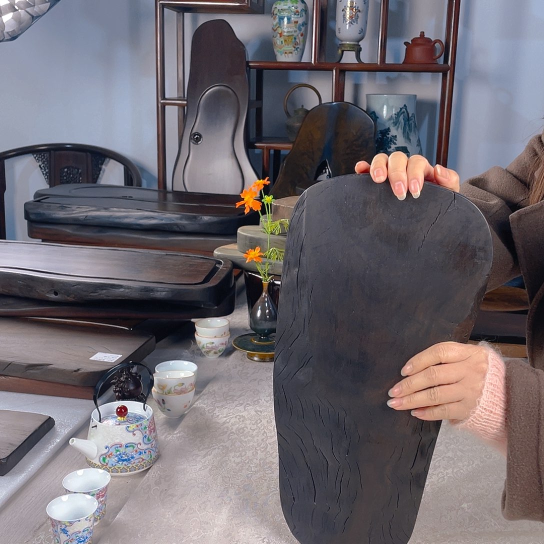 千年乌木干泡茶盘