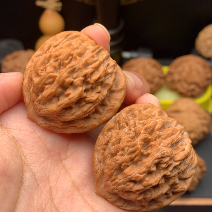 把件文玩核桃39虎头