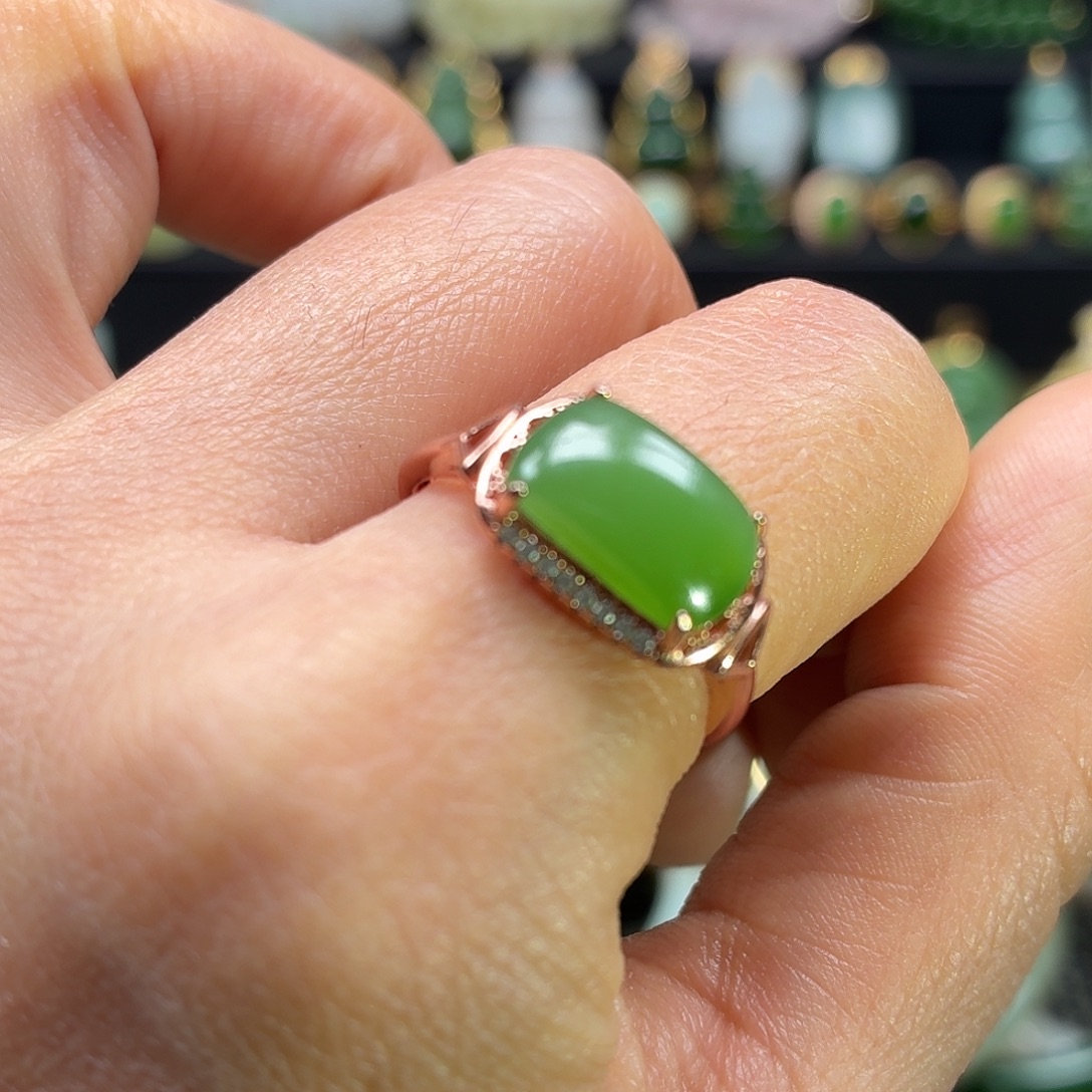 和田玉银S925镶嵌颈饰