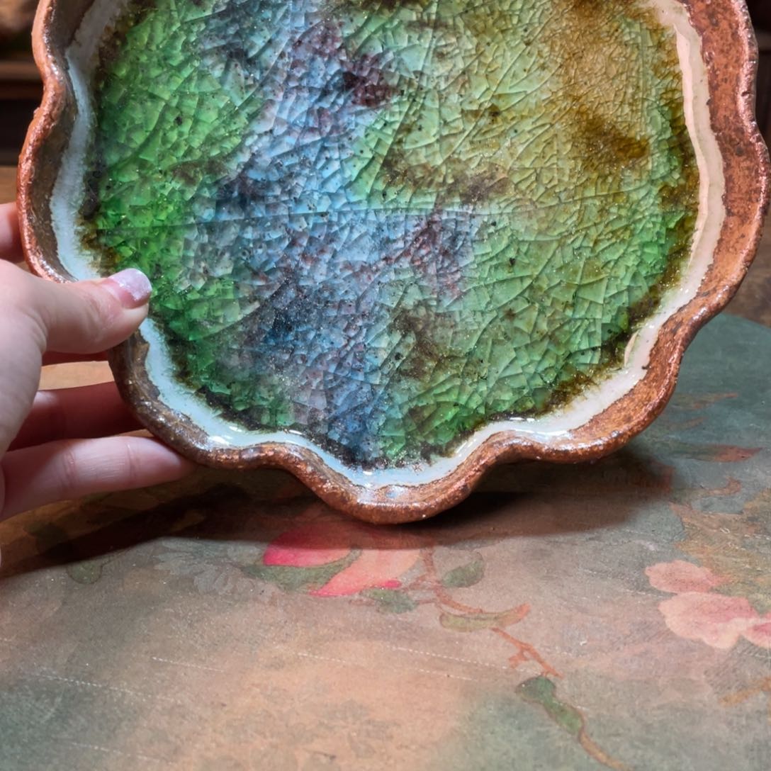 柴烧纯手工手绘陶瓷