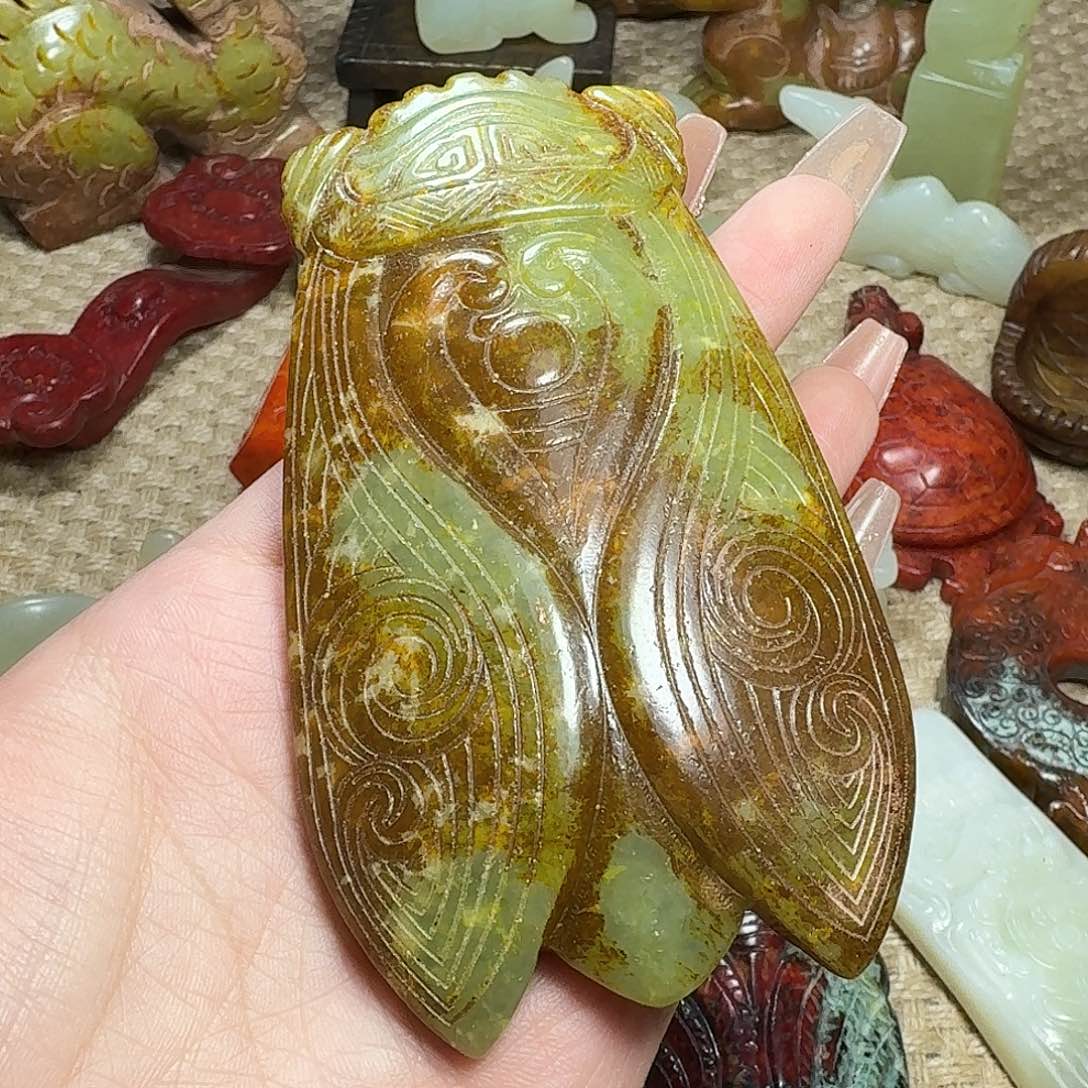 白玉菩提吊坠挂件