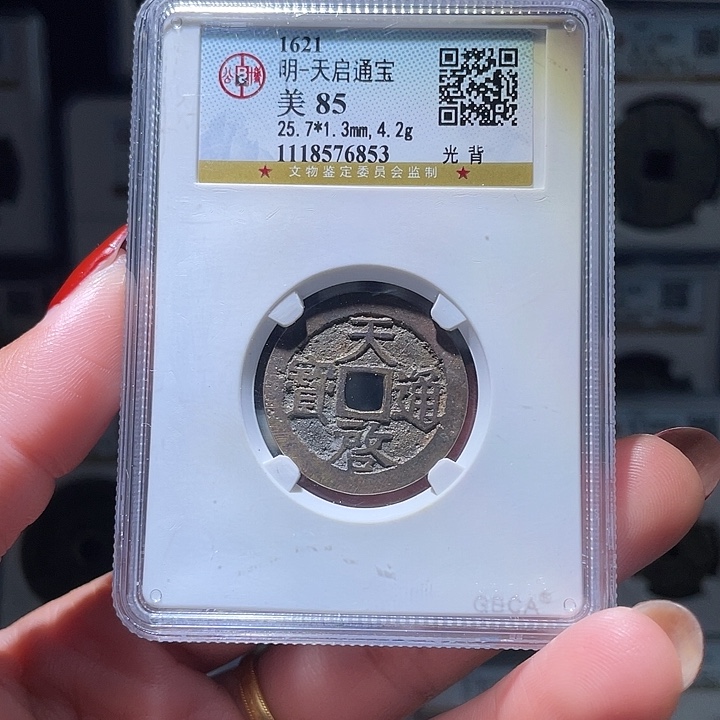 铜轩缘 天启通宝编号6853