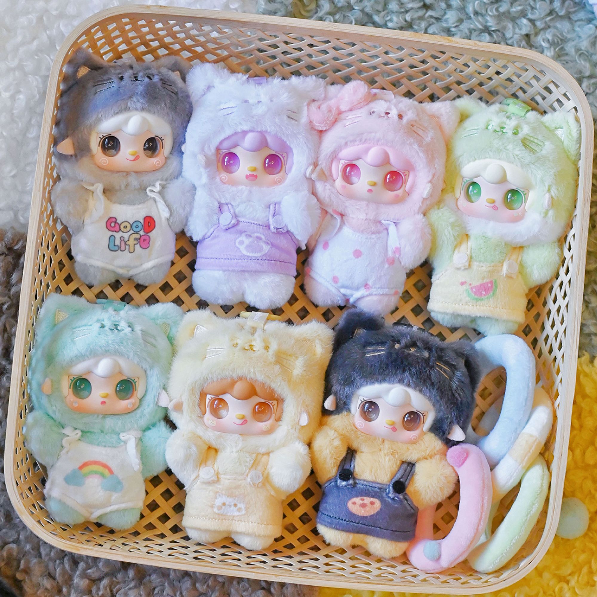 【整端】氧氧Yooki喵喵夏日派对毛绒盲盒潮玩公仔手办