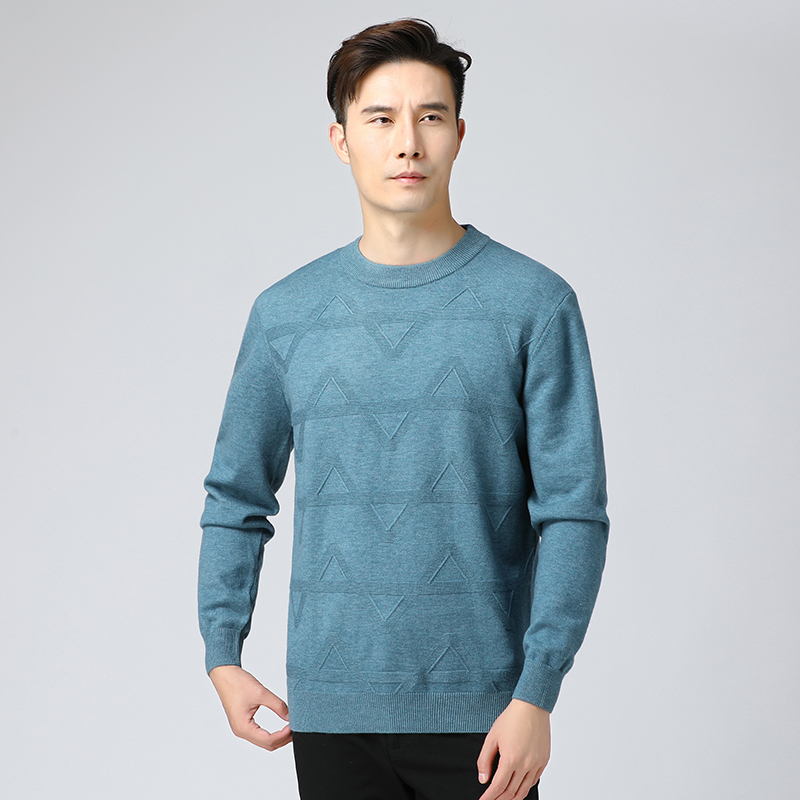 C001剪标 秋冬毛衣针织衫男士圆领针织衫休闲保暖时尚