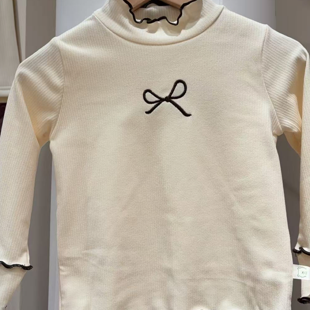 女童半高领长袖打底衫秋冬保暖内搭神器