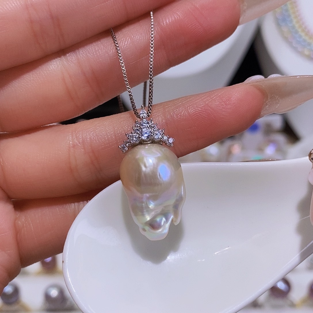 淡水珍珠颈饰合金