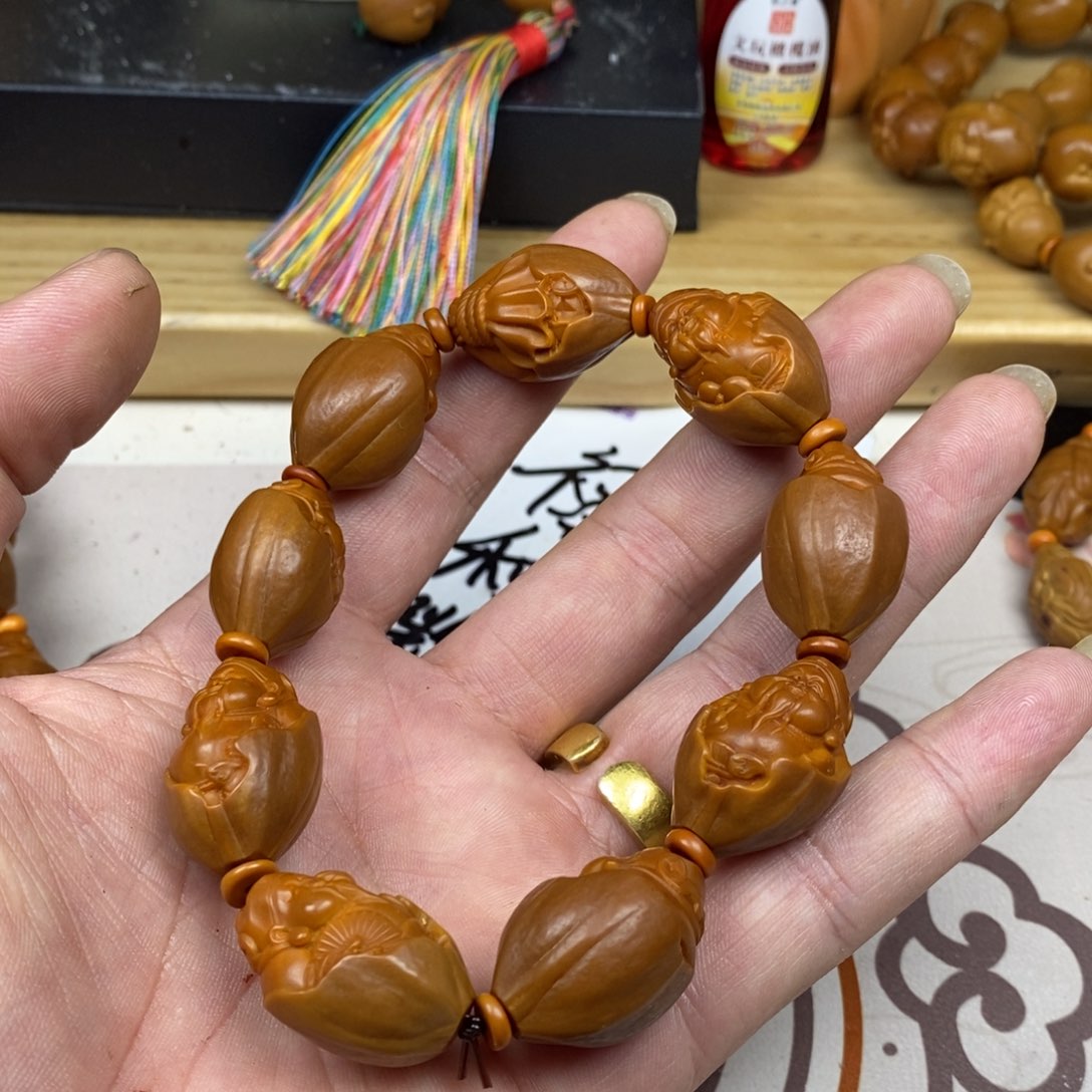 橄榄核手串/手链橄榄核雕刻强