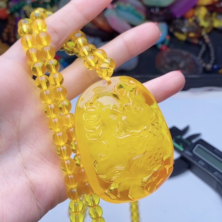 蜜蜡颈饰未镶嵌101套装